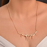 Nucleus Art Textured Contemporary Necklace