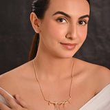 Nucleus Art Textured Contemporary Necklace