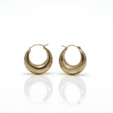 Chunky Gold Hoop Earrings – Bold Retro Statement Hoops