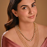 Kundan & Pearl Layered Necklace