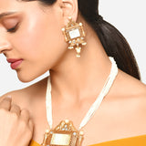 Royal Temple Embellished Necklace Jewellery Set