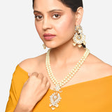 Vintage Embellished Pendant Necklace Jewellery Set