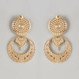 Mughal Art Carved Danglers And Drops