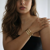 Twisted Gold Cuff
