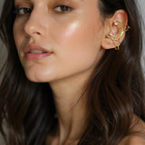 Abstract Gold Earcuffs