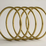 Minimal Gold Bangles- Set of 6 bangles