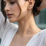 Abstract Gold Earcuffs