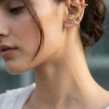 Abstract Gold Earcuffs