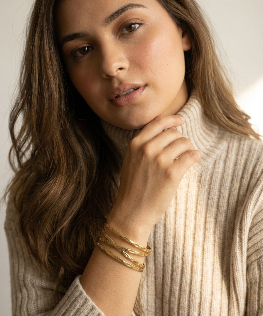 Twisted Gold Cuff